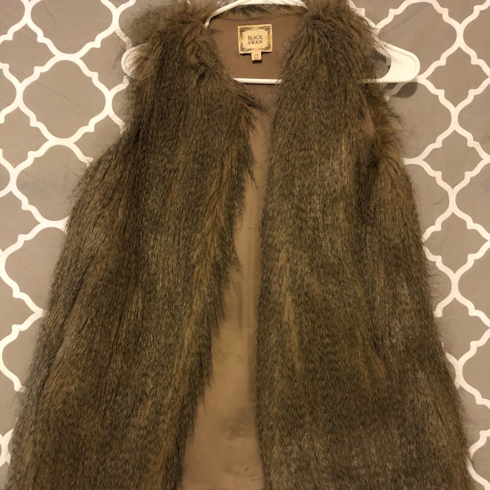 Faux fur vest